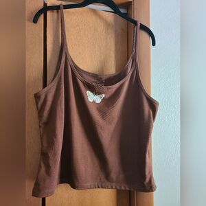 EUC Purusha People Brown Begin Again Tank - 2x